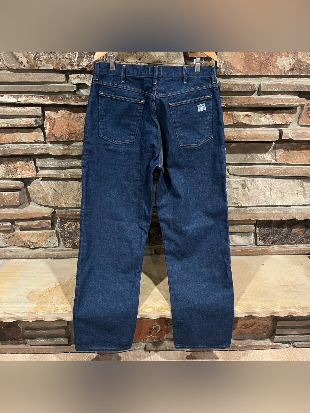 Tyndale Rodeo Flame Resistant Dark Wash Blue Straight-Leg Jeans - Picture 5 of 9